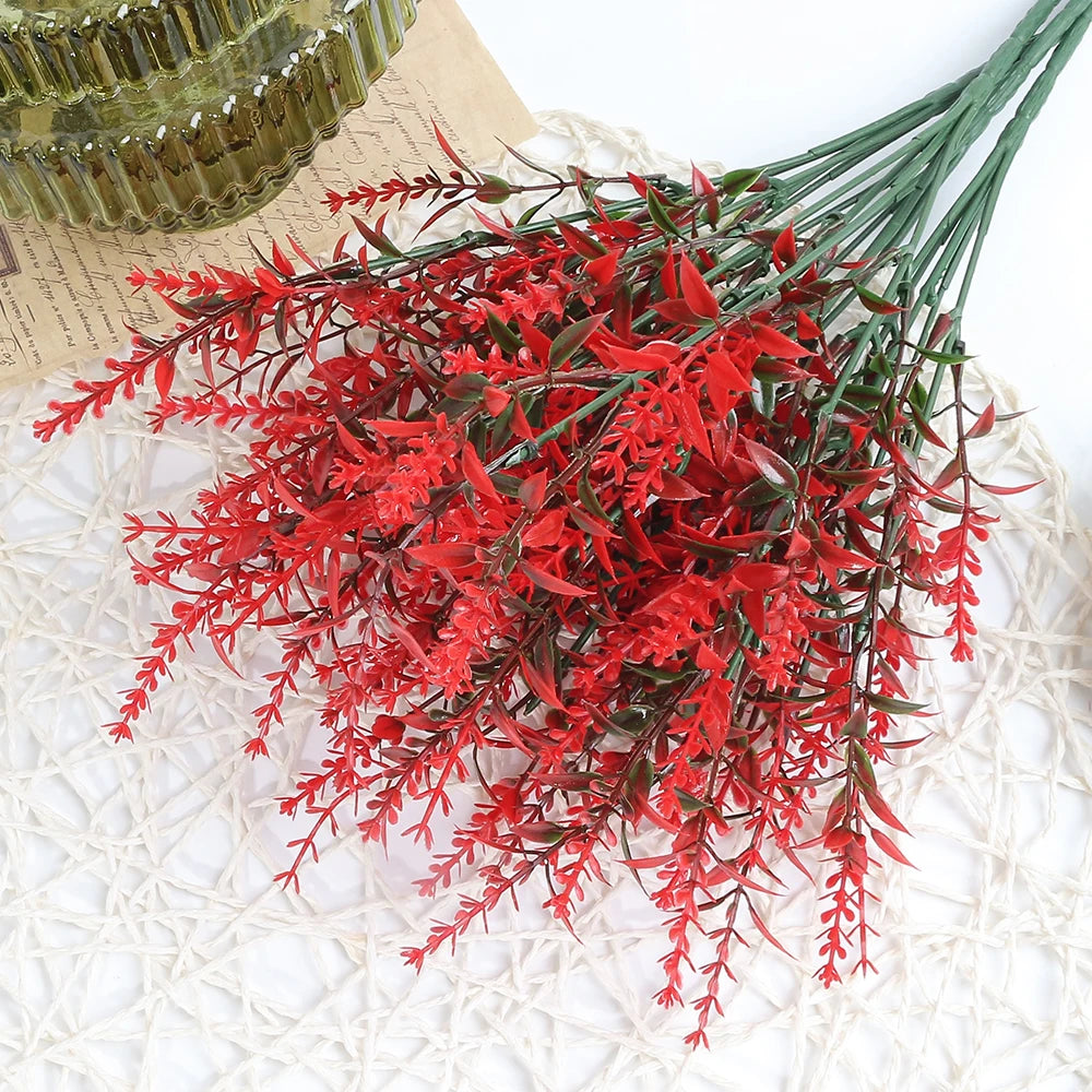 35cm Artificial Flower Plastic Lavender Fake Plant Wedding Home Garden Decoration