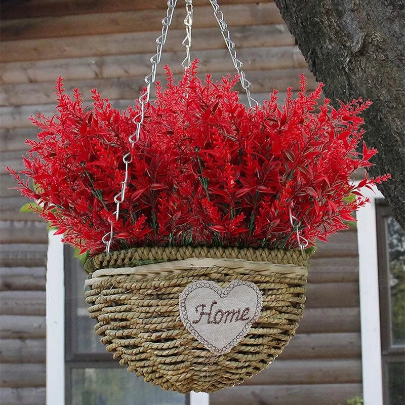 35cm Artificial Flower Plastic Lavender Fake Plant Wedding Home Garden Decoration