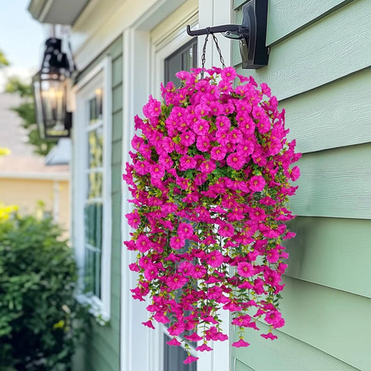 Artificial Flowers Vine Morning Glory Wedding Home Bedroom Table Festival Decoration